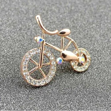 Unique Bicycle Fashionable Retro Brooch / Pin